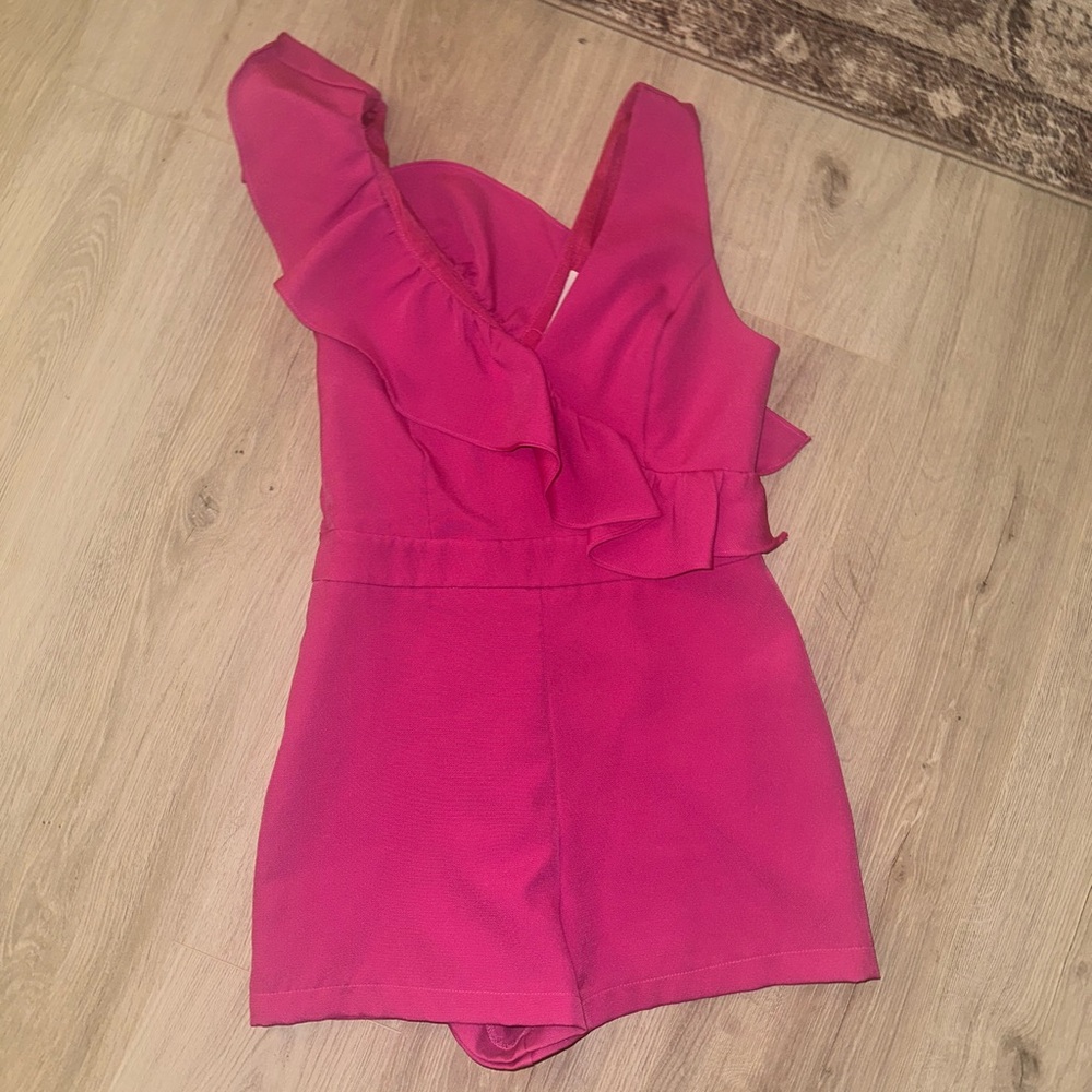 DO+BE Large Pink Ruffle Romper